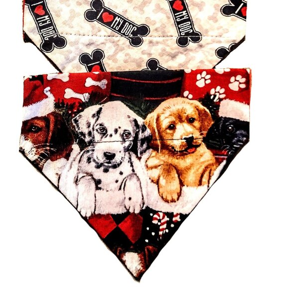 Dog & Puppy BANDANA ~ Set of 3 ~ Small, Over-the-Collar ~ Pet Fashion Accessory - Picture 11 of 15